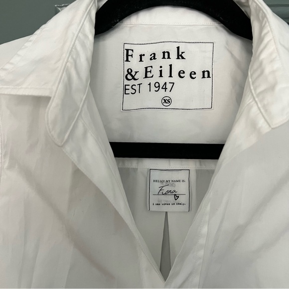 Frank & Eileen Sleeveless White Blouse Size XS - Picture 4 of 4